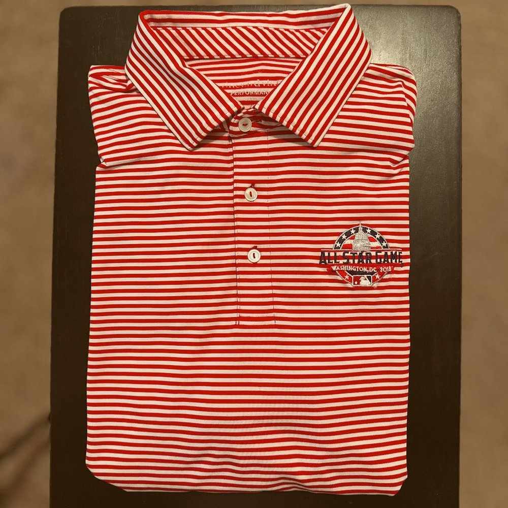 Vineyard Vines Men's XL Washington D.C. MLB All-Star Game Performance Golf Polo